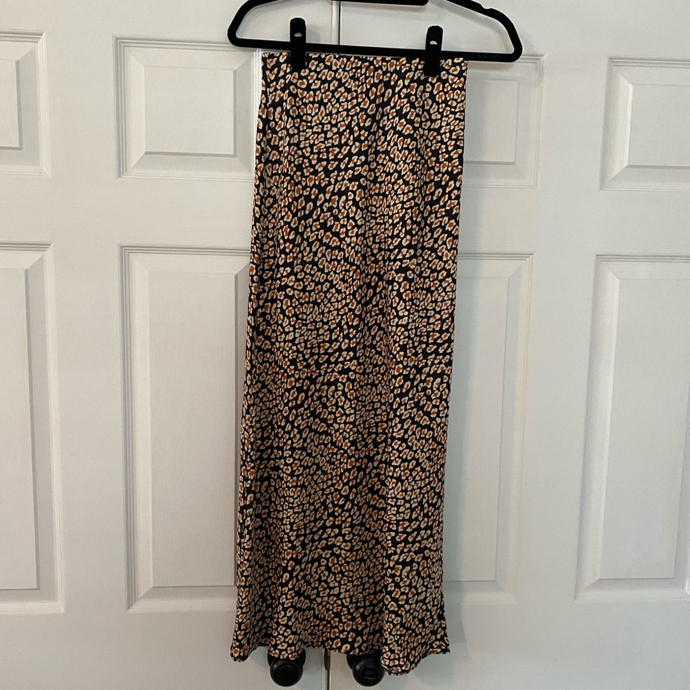 Free People satin Midi Skirt